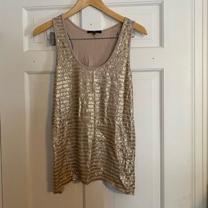 Gold sequin top